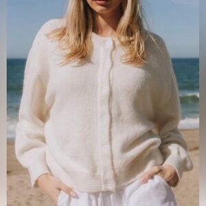 Daily Drills Cream Cardigan